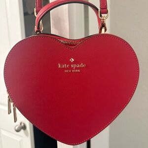 Kate spade Heart-Shaped Red Crossbody Bag
